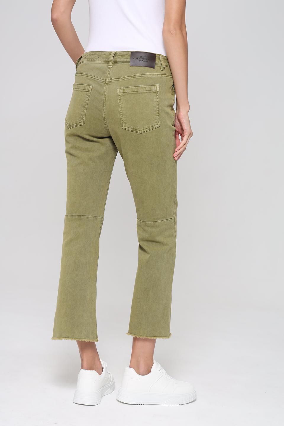 Джинсы Luisa Cerano оливковые