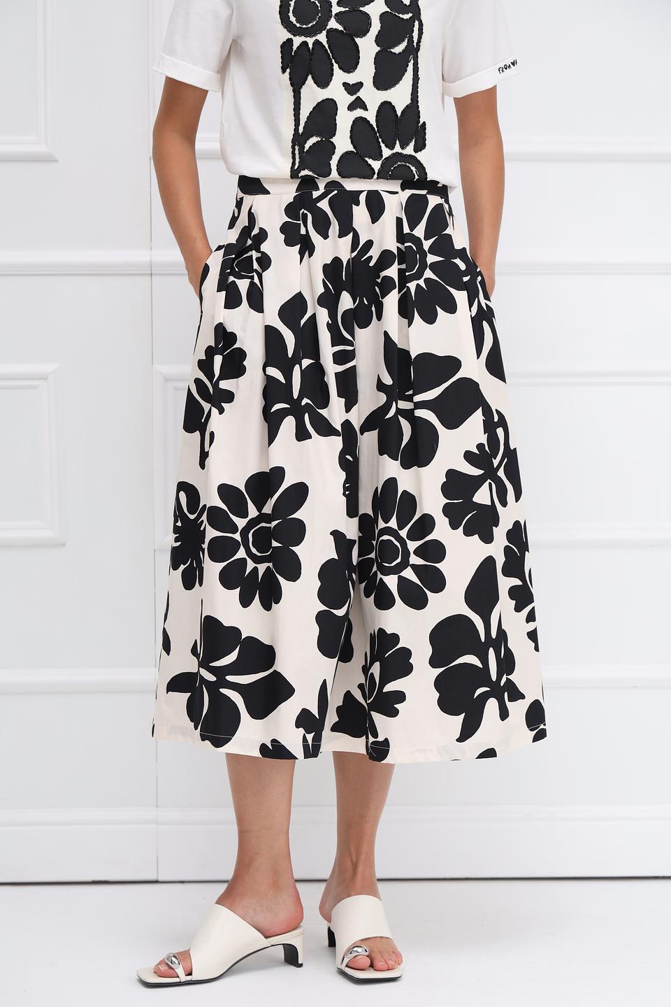 Юбка Oui с цветочным принтом