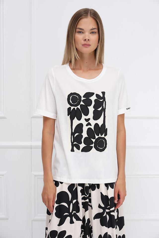 Футболка Oui с принтом чёрный