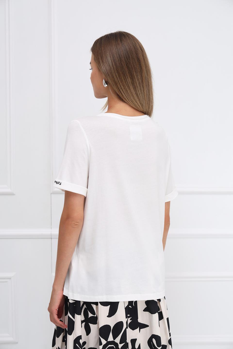 Футболка Oui с принтом чёрный