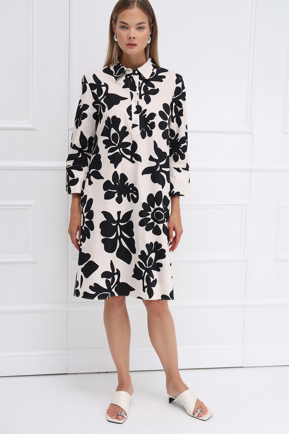 Платье Oui с цветочным принтом