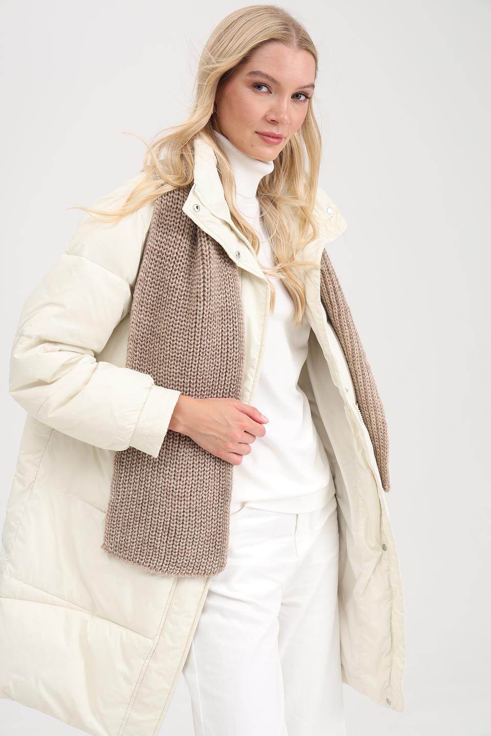 Шарф Adel вязаный бежевый