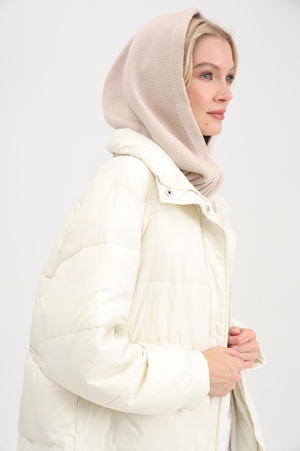 Шапка Adel вязаная бежевая