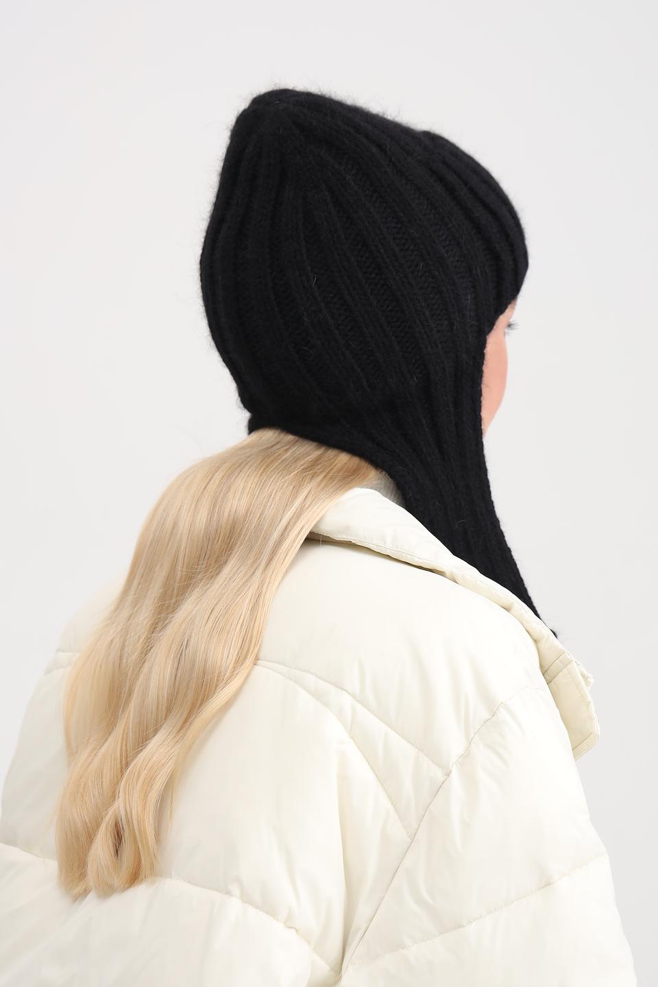 Шапка с капюшоном Adel черная