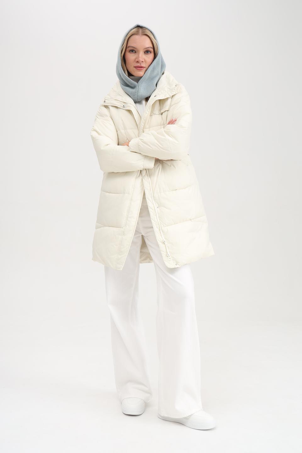 Шапка Adel вязаная голубая