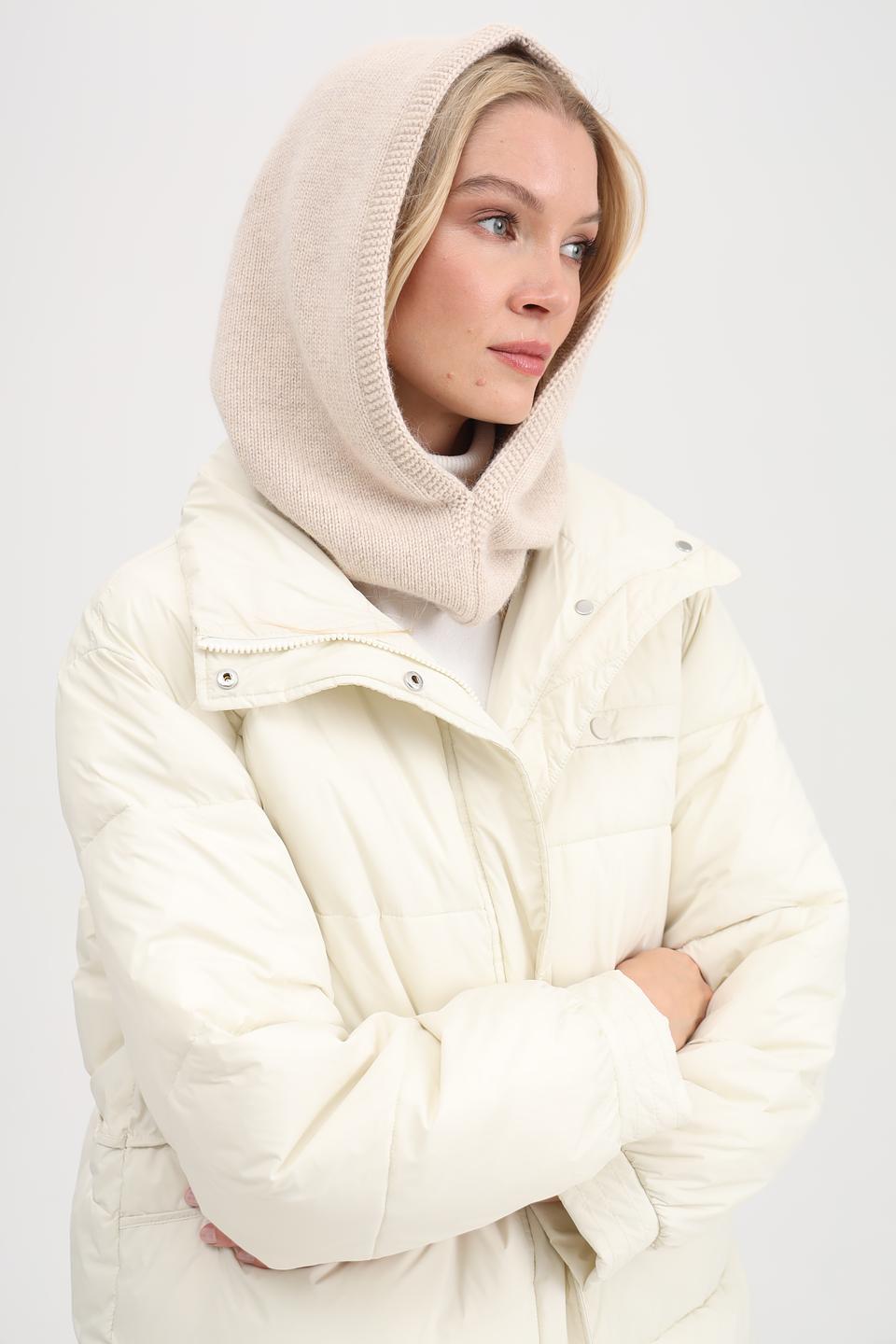 Капюшон Adel вязаный бежевый