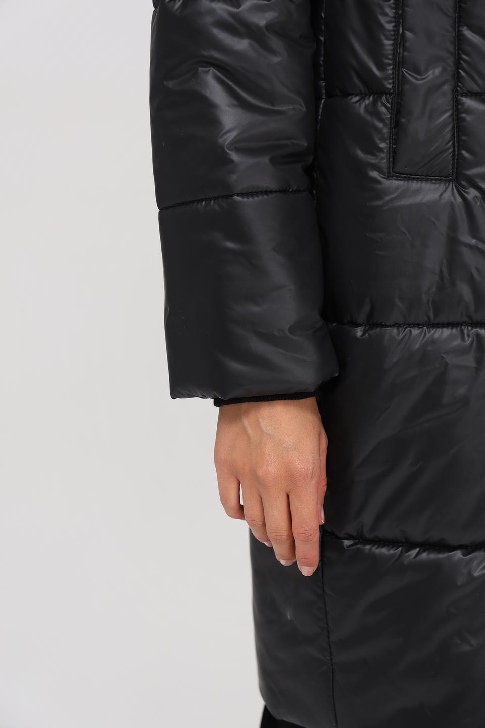 Пальто Electra style чёрное стеганое