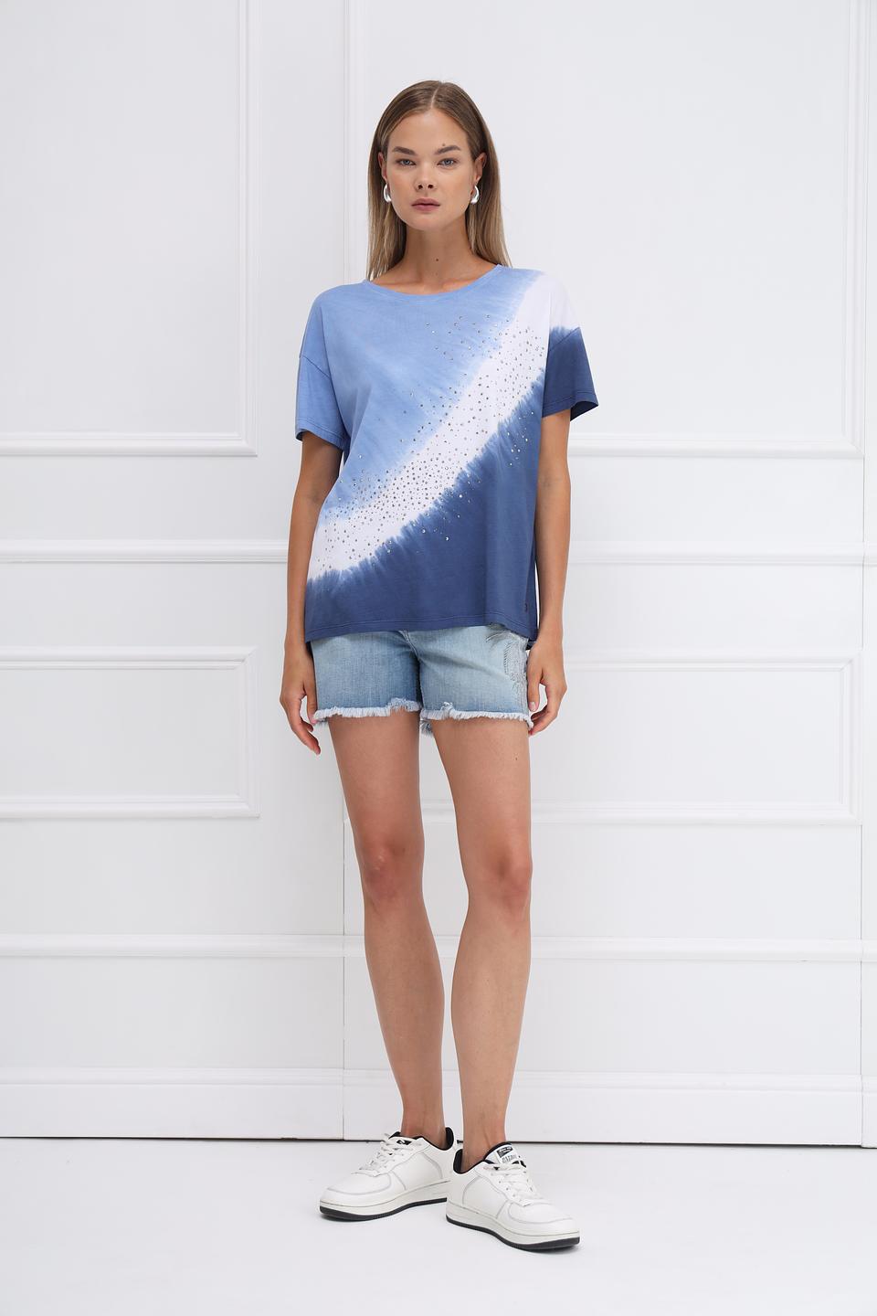 Футболка Monari с кристаллами