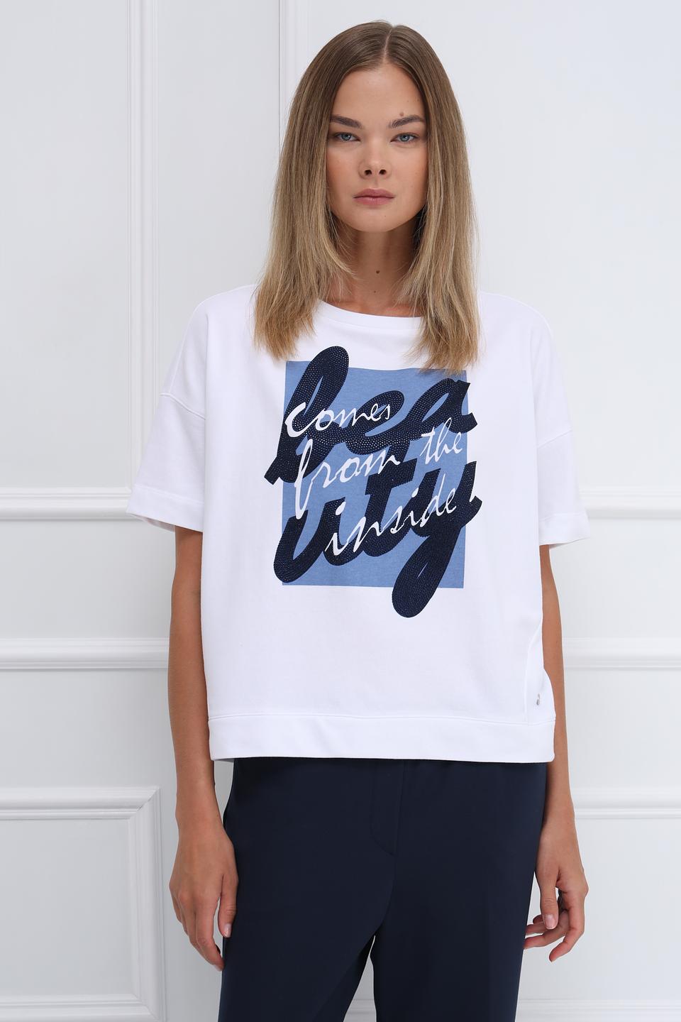 Футболка Monari с принтом белый