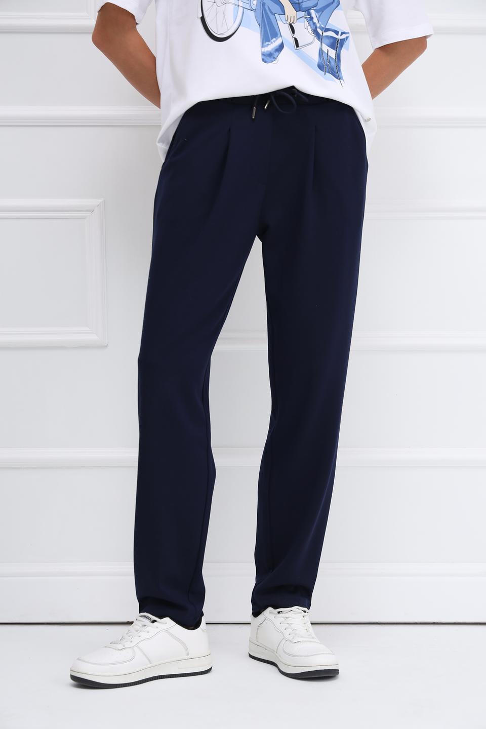 Брюки Monari темно-синие с зауженным низом