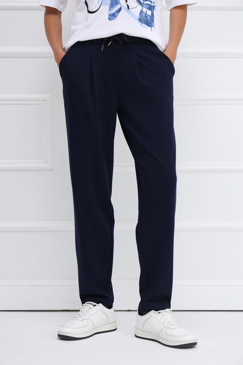 Брюки Monari темно-синие с зауженным низом