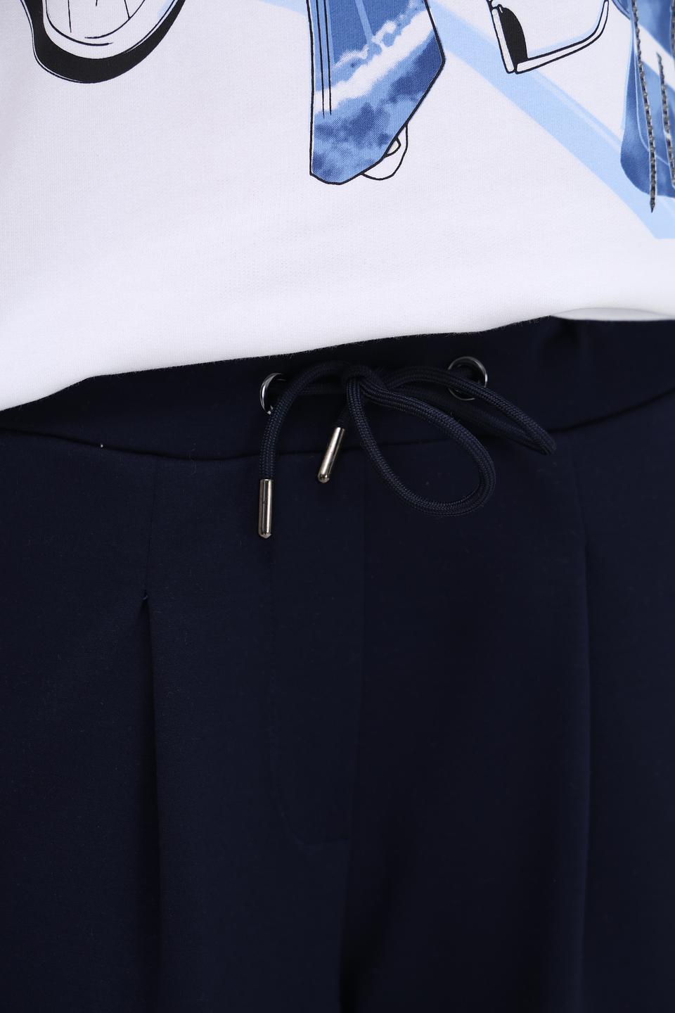 Брюки Monari темно-синие с зауженным низом