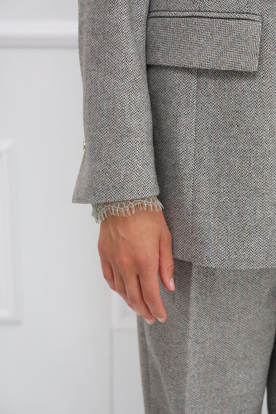 Жакет Marc Cain в клетку серый