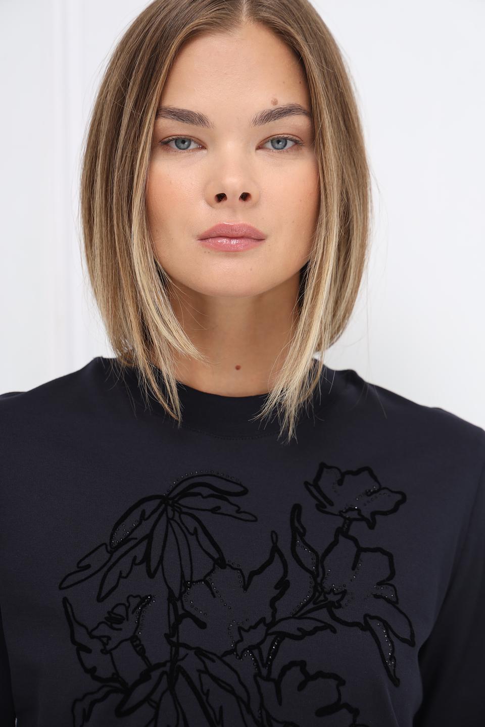 Футболка Marc Cain с цветочным принтом