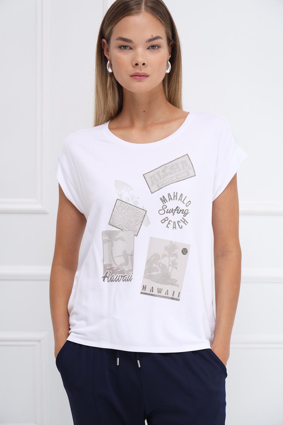 Футболка Monari с принтом Hawaii белый