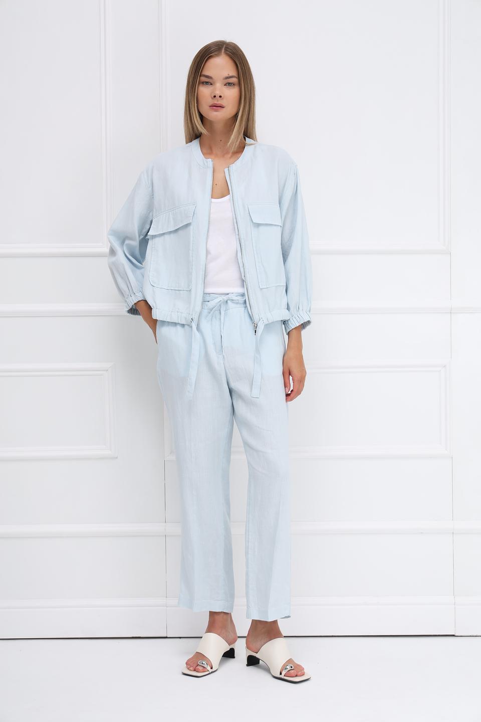 Брюки Monari лен голубой