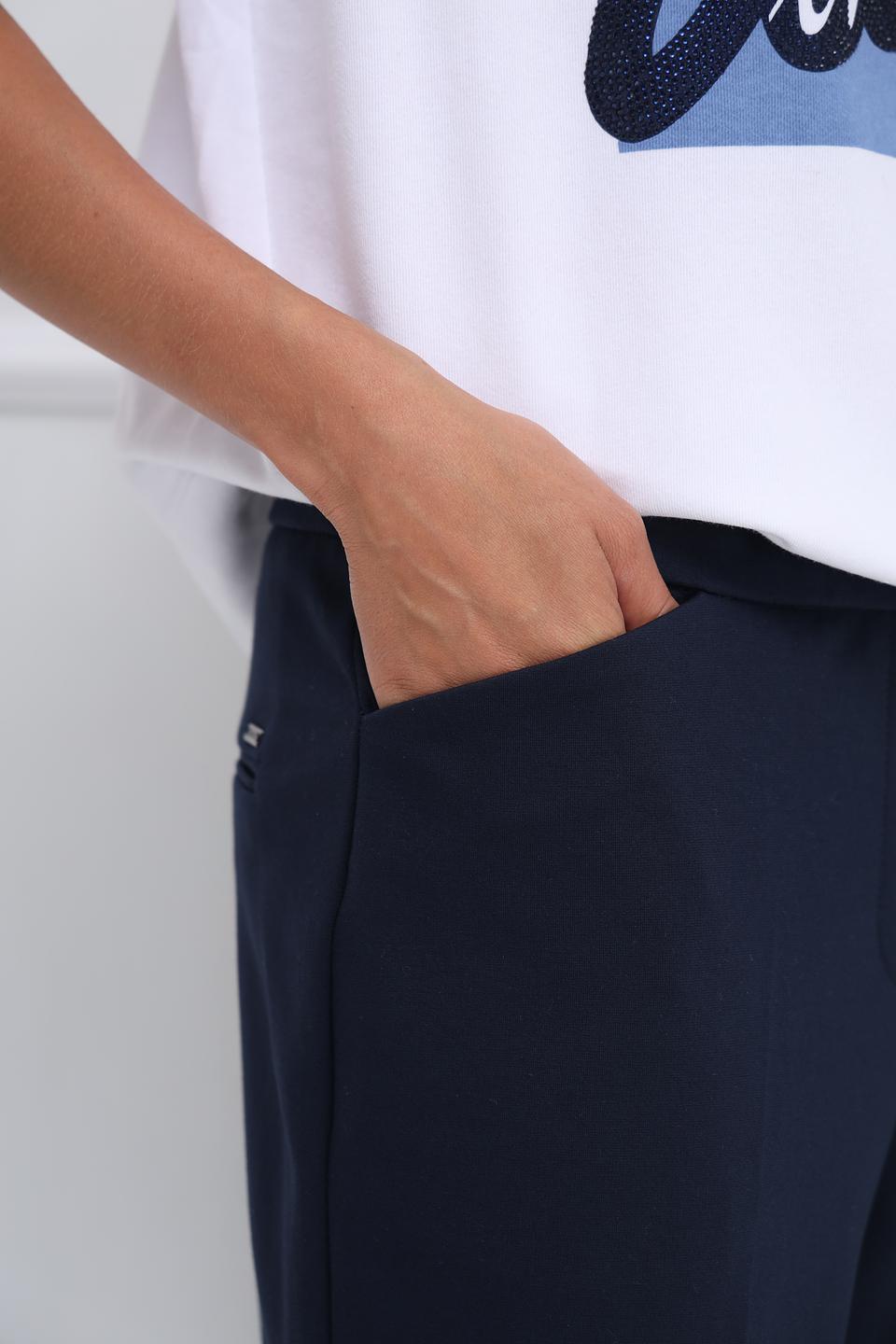 Брюки Gardeur темно-синие с резинкой