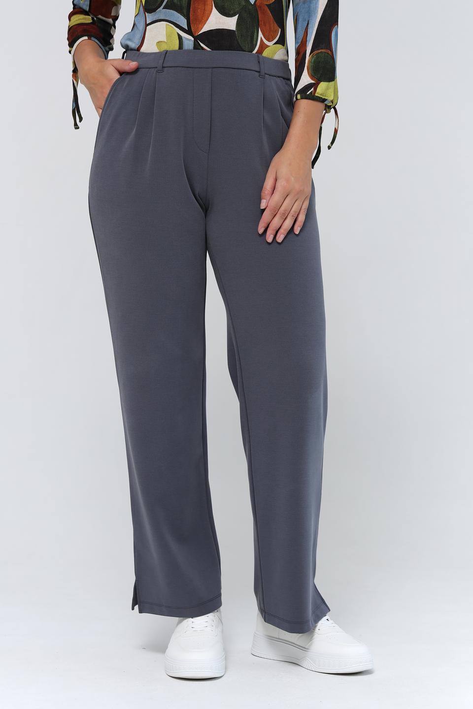 Брюки Lebek серые прямые