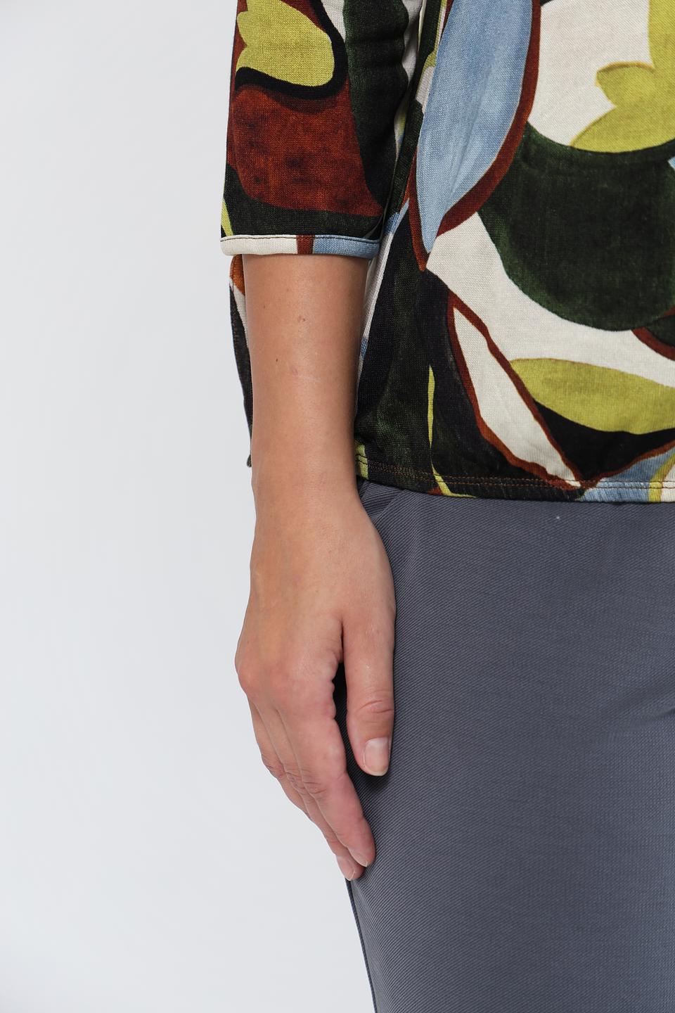 Пуловер Lecomte с цветочным принтом