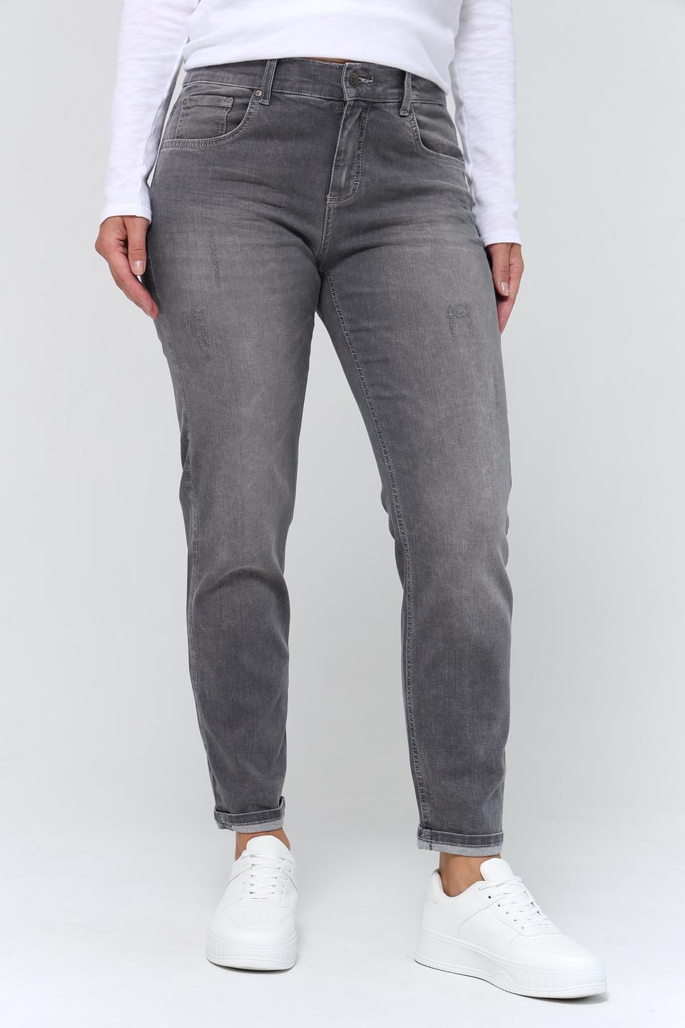 Джинсы Angels серые с потертостями