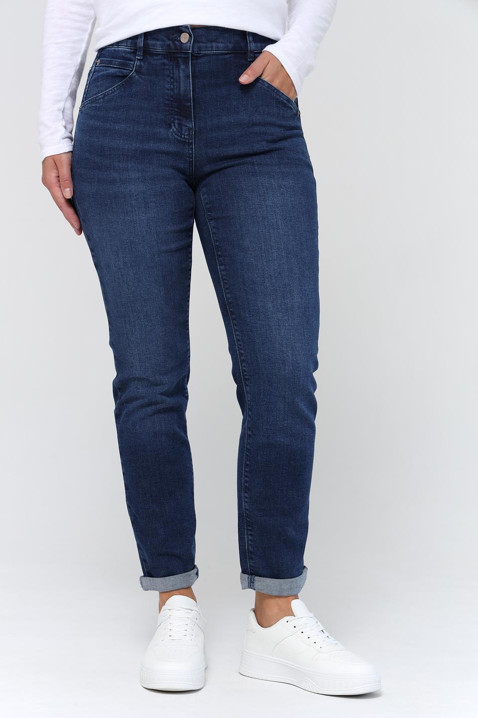 Джинсы Gerry Weber синие с потертостями