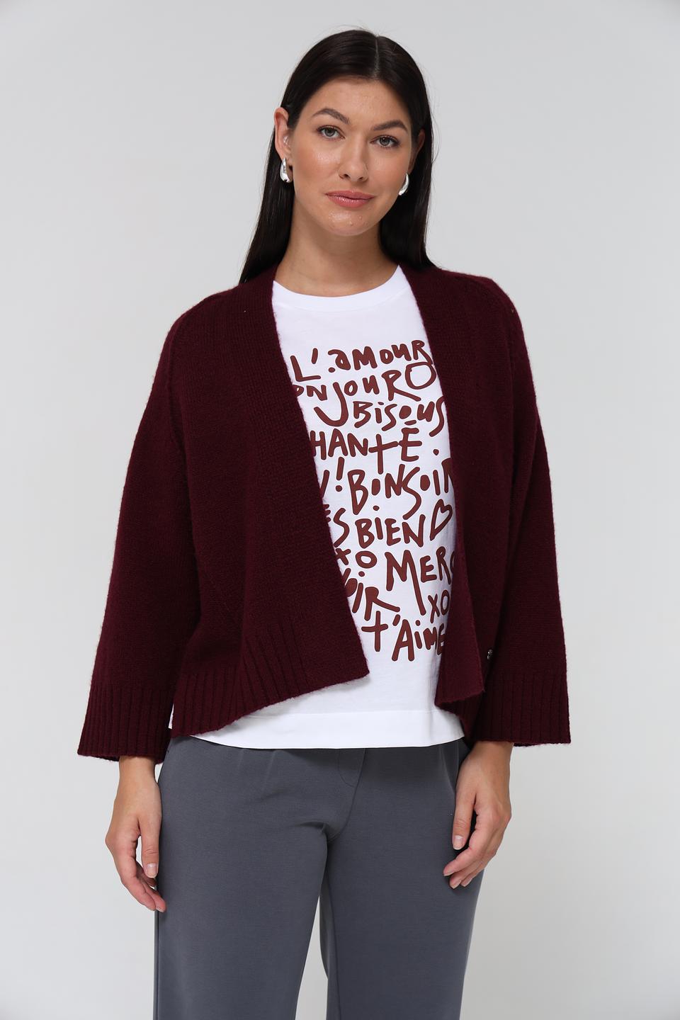 Жакет Lecomte бордовый