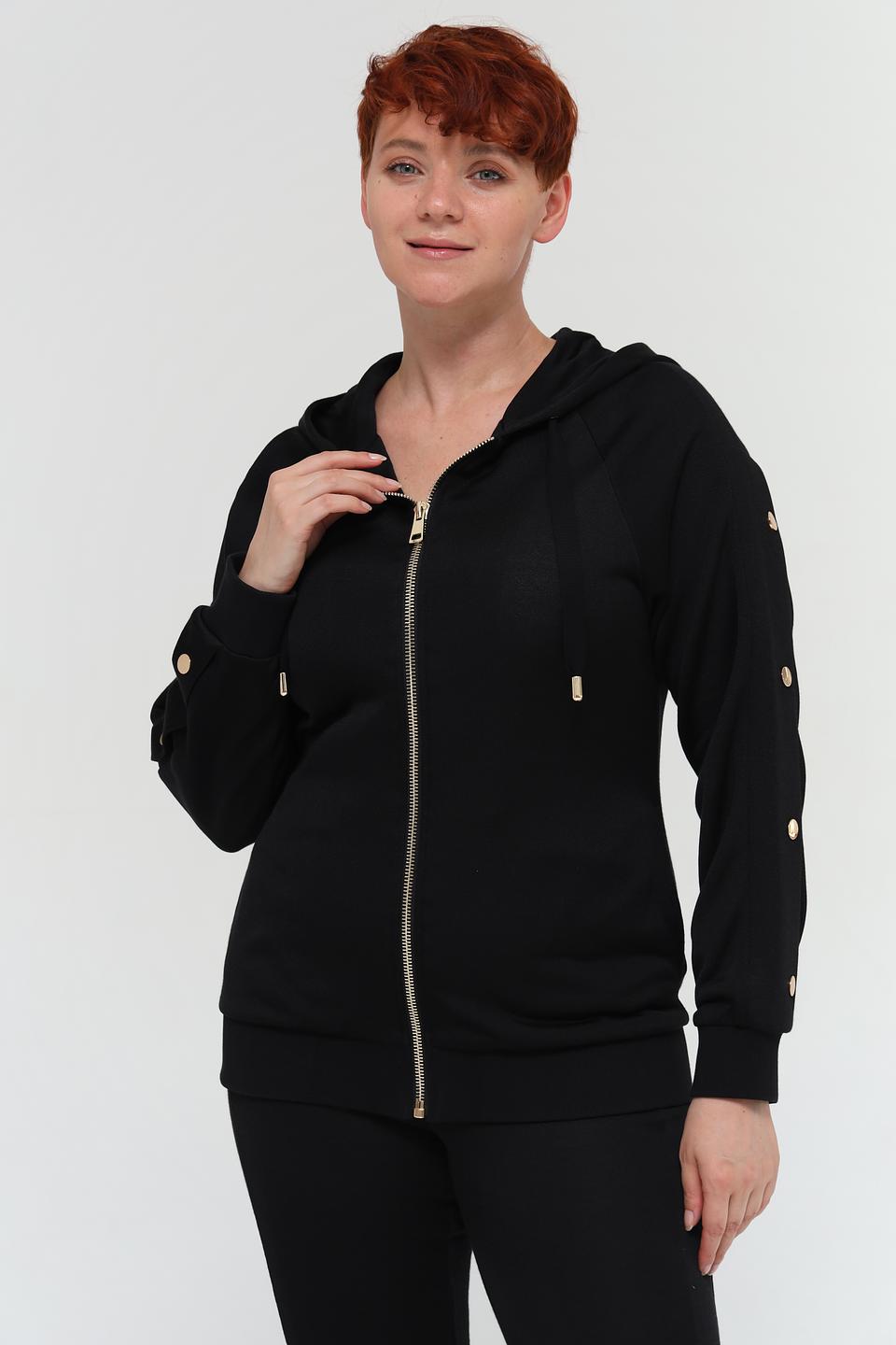Толстовка Pezzo на молнии чёрная