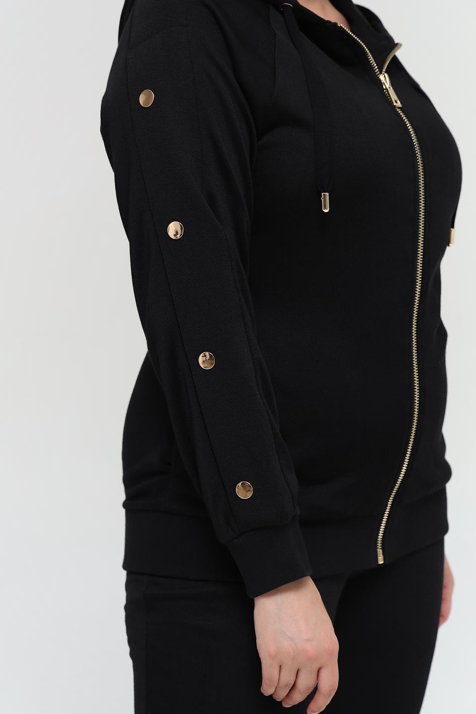 Толстовка Pezzo на молнии чёрная