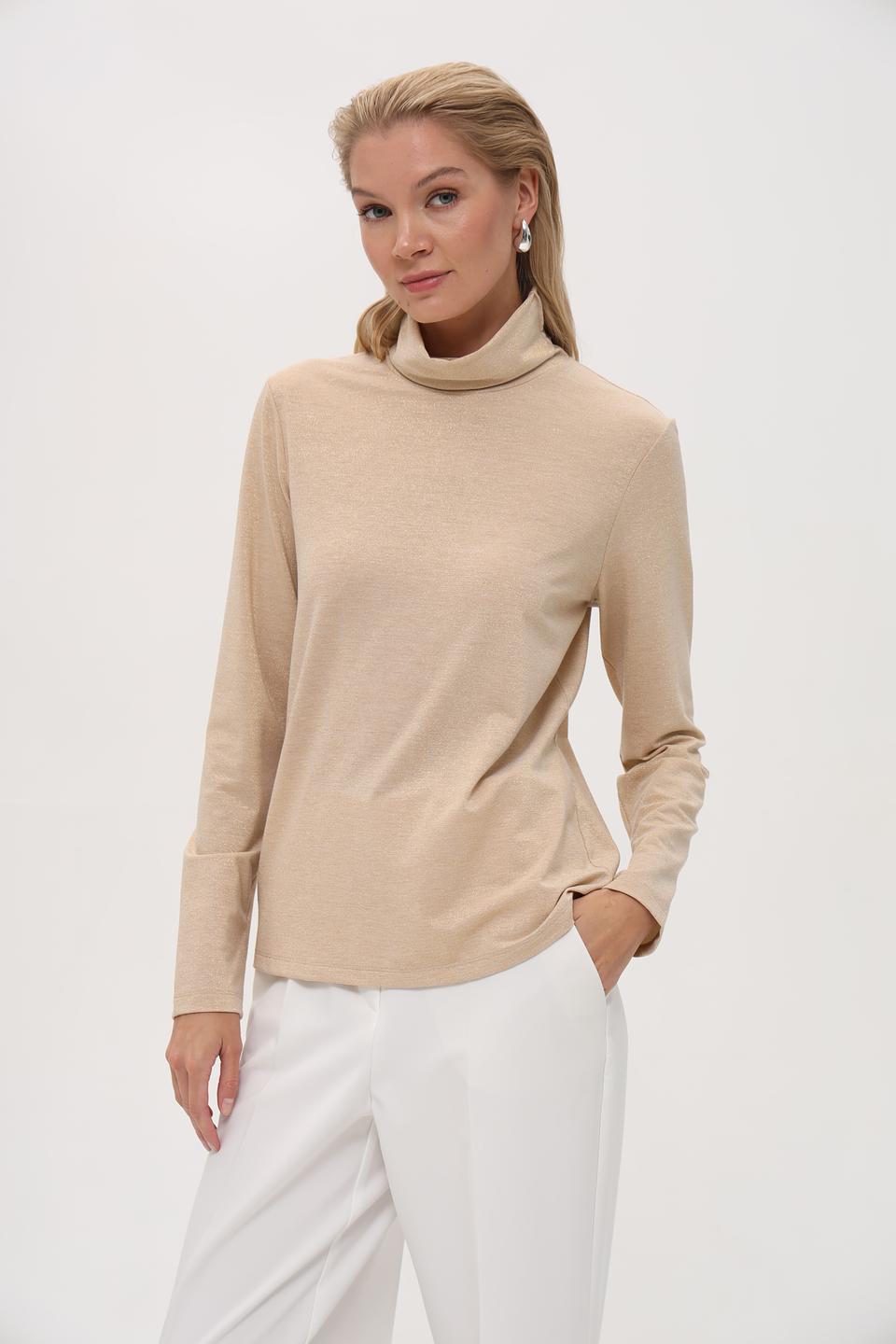 Водолазка Pezzo бежевая с люрексом