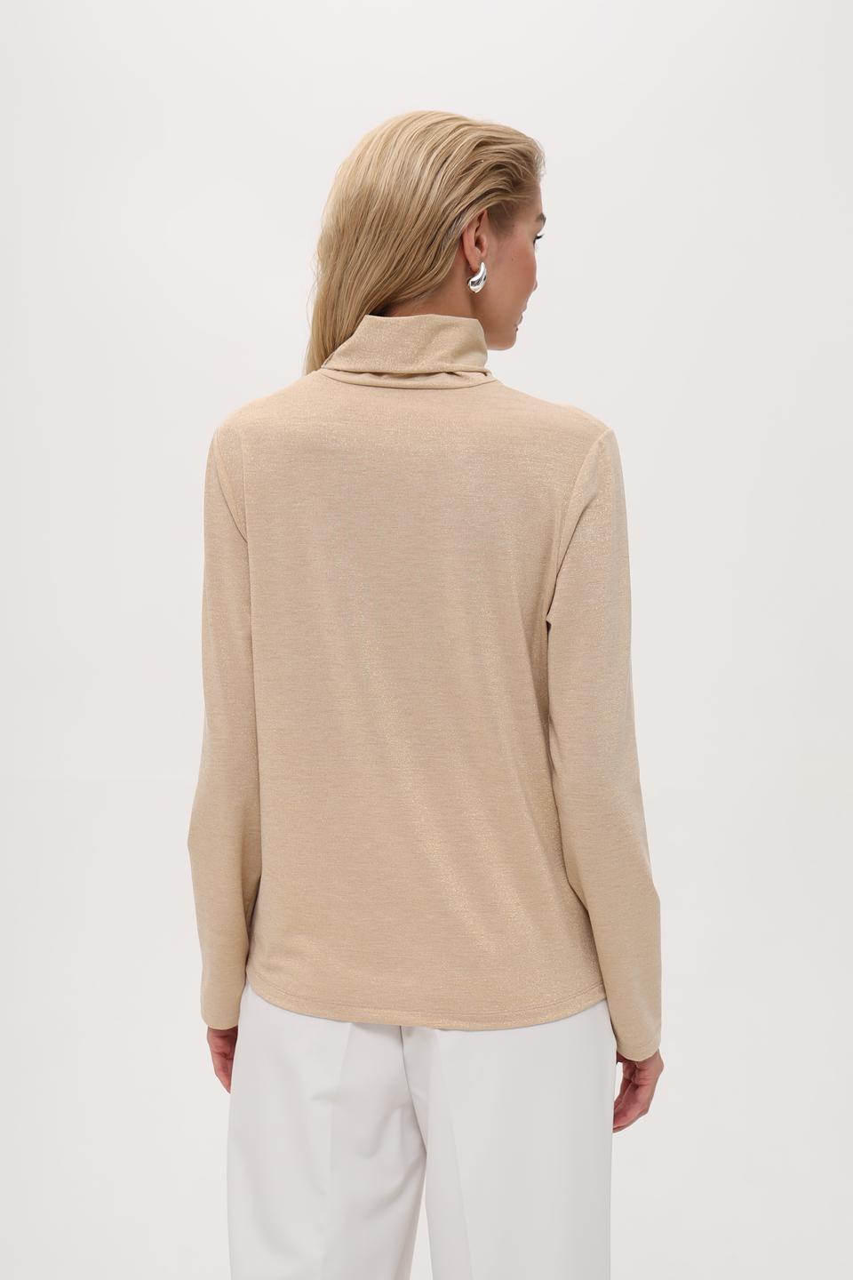 Водолазка Pezzo бежевая с люрексом