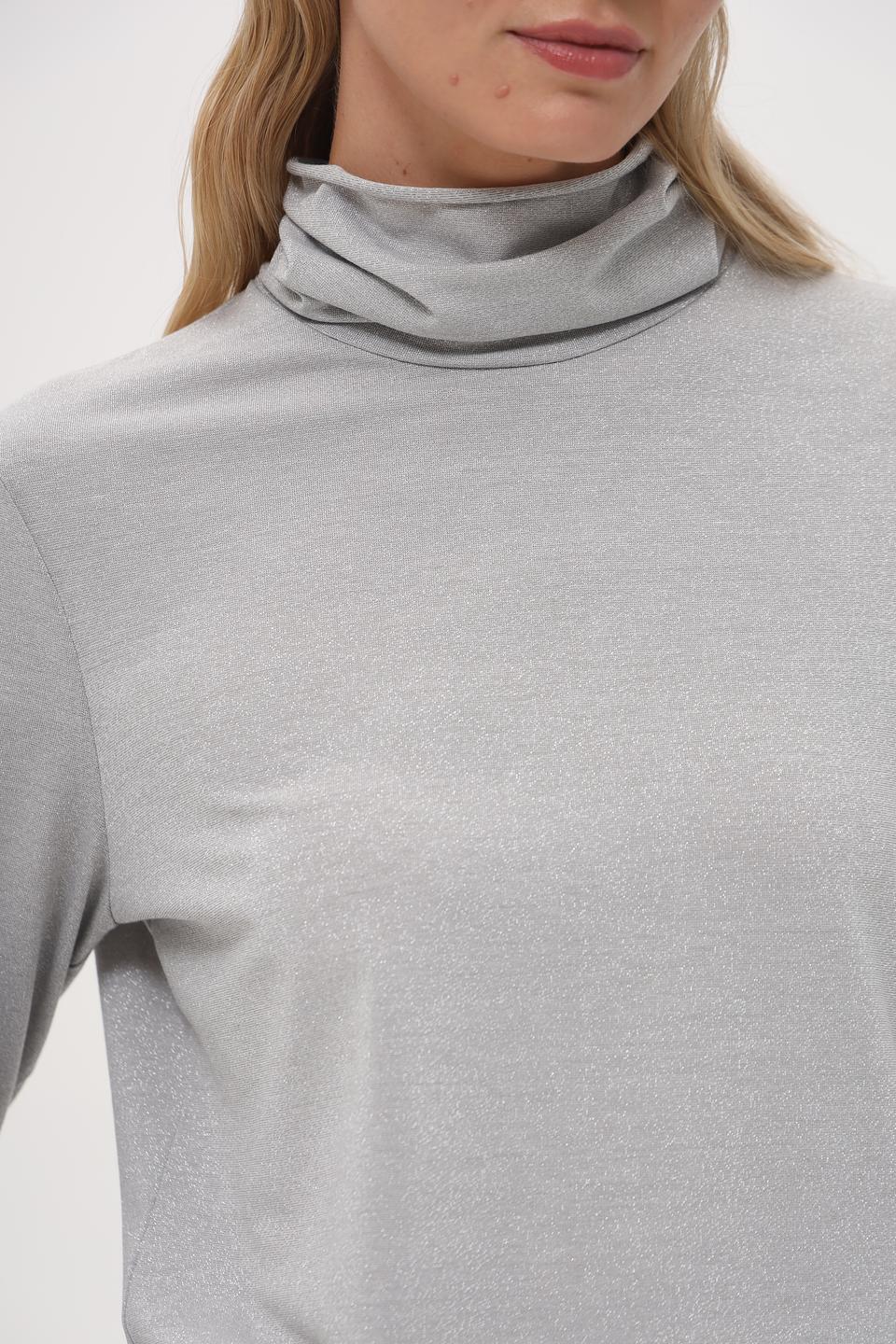 Водолазка Pezzo серая с блеском
