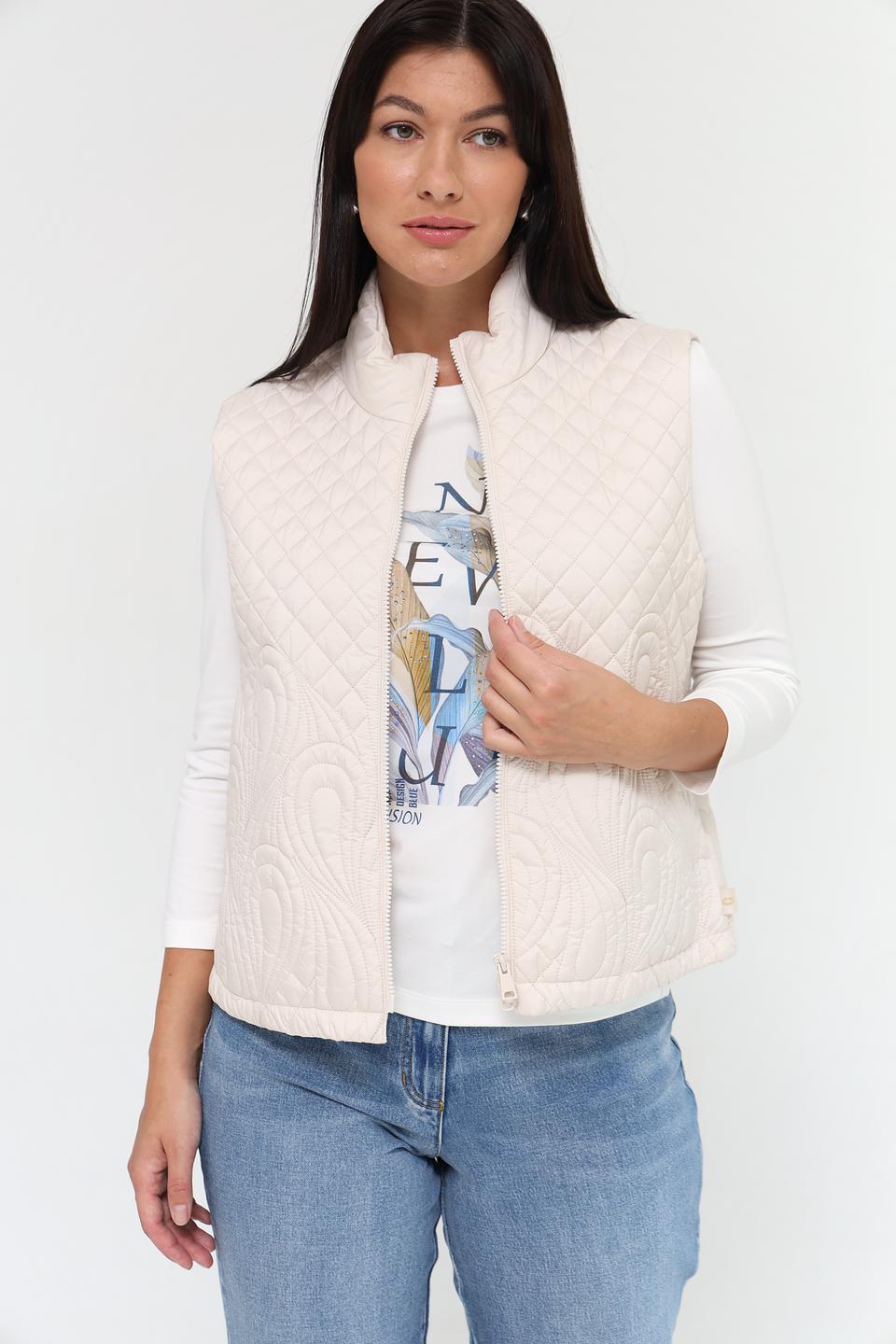 Жилет Gerry Weber стеганый бежевый