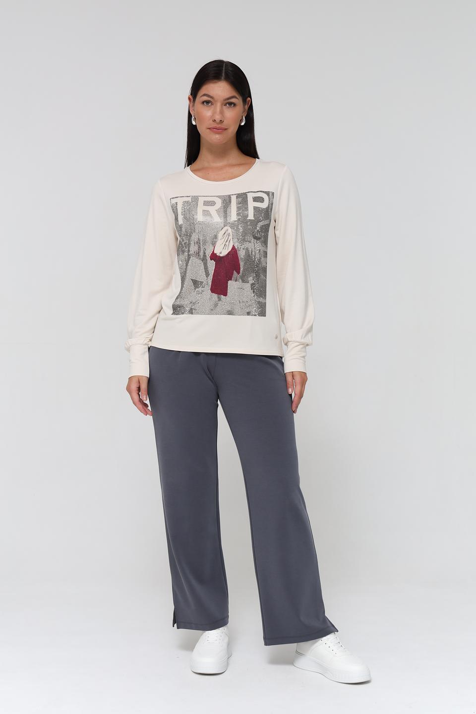 Лонгслив Monari с принтом TRIP
