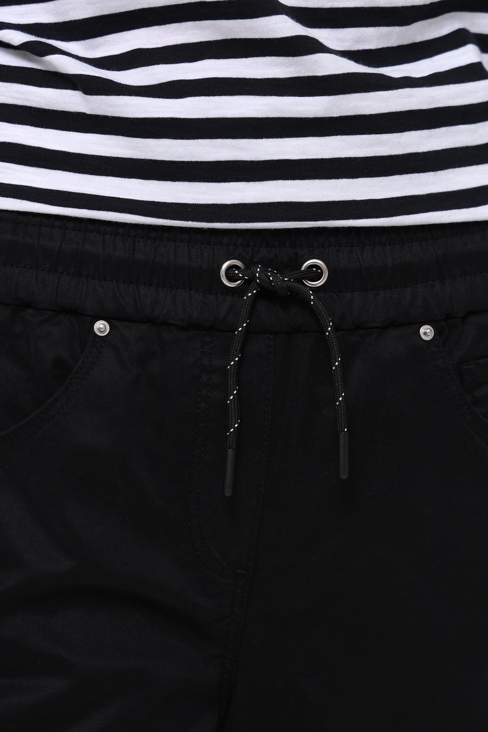 Джинсы Pezzo чёрные с завязками