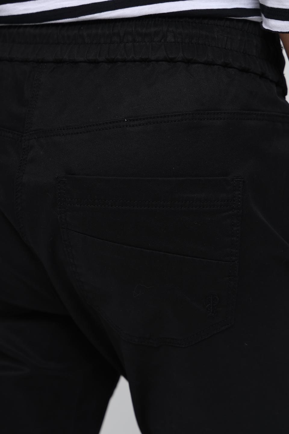 Джинсы Pezzo чёрные с завязками