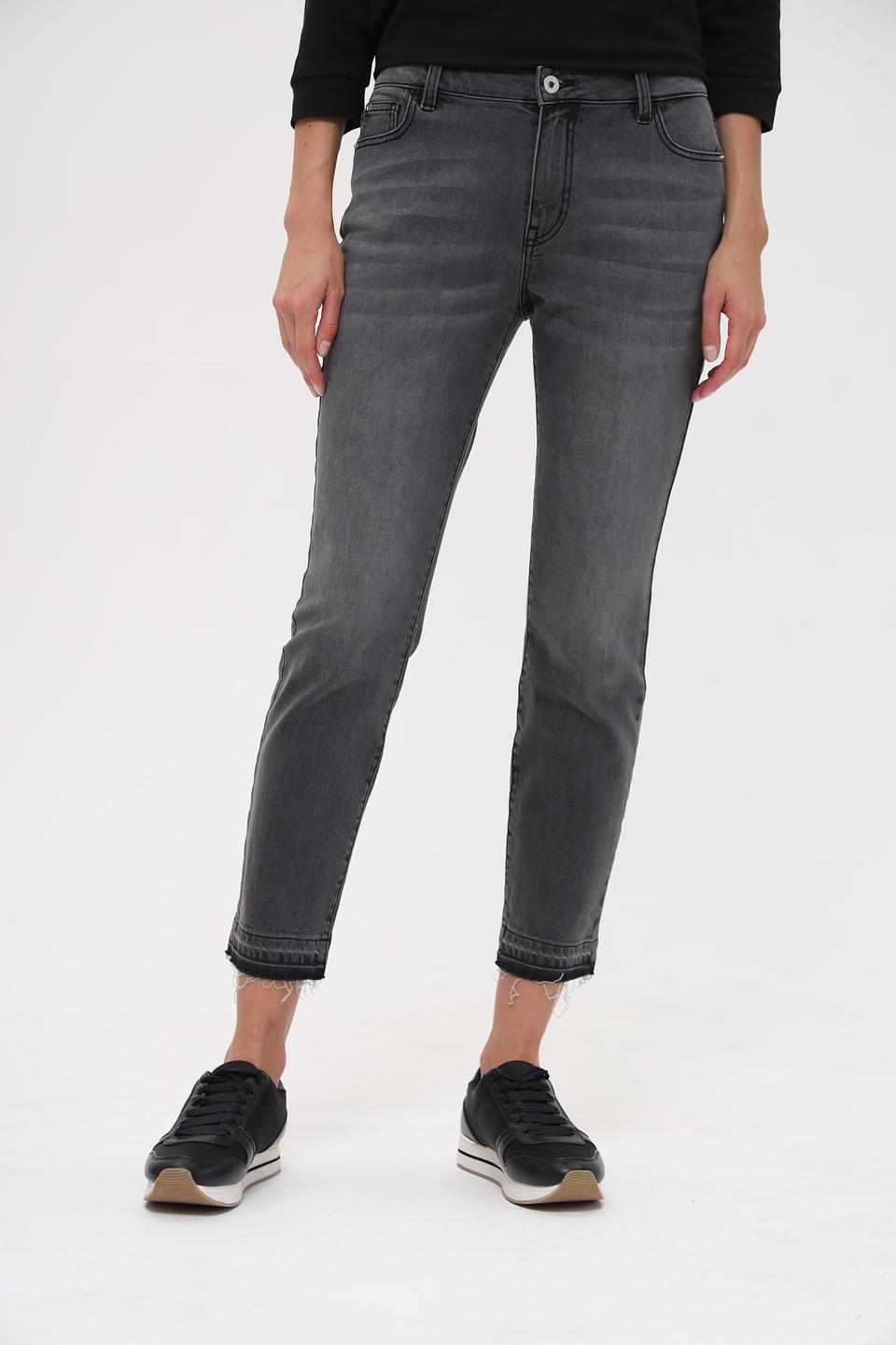 Джинсы Pezzo серые с потертостями