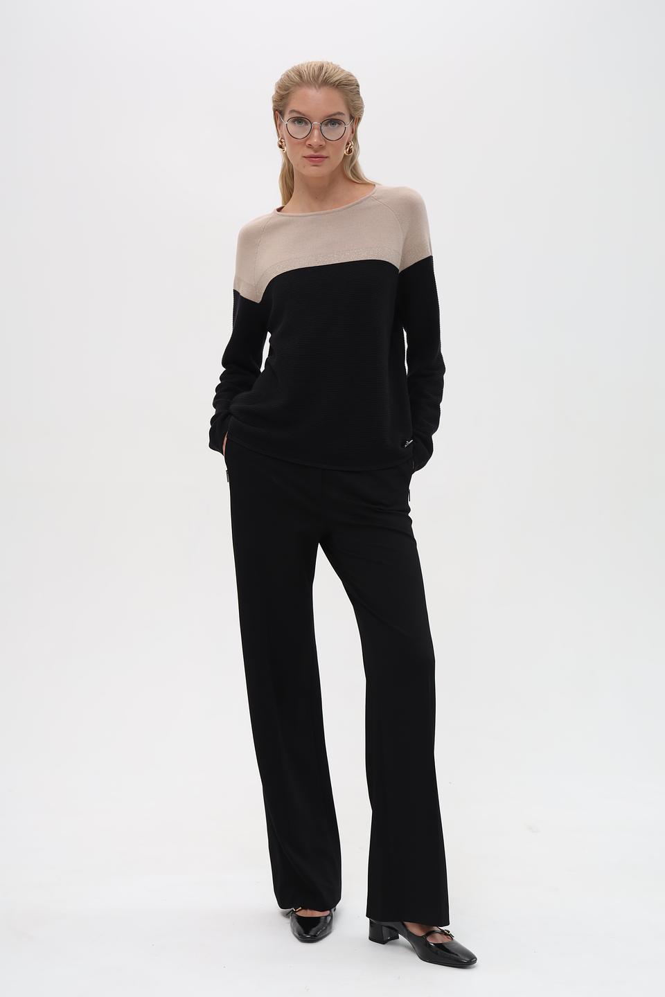 Пуловер Pezzo комбинированный чёрный