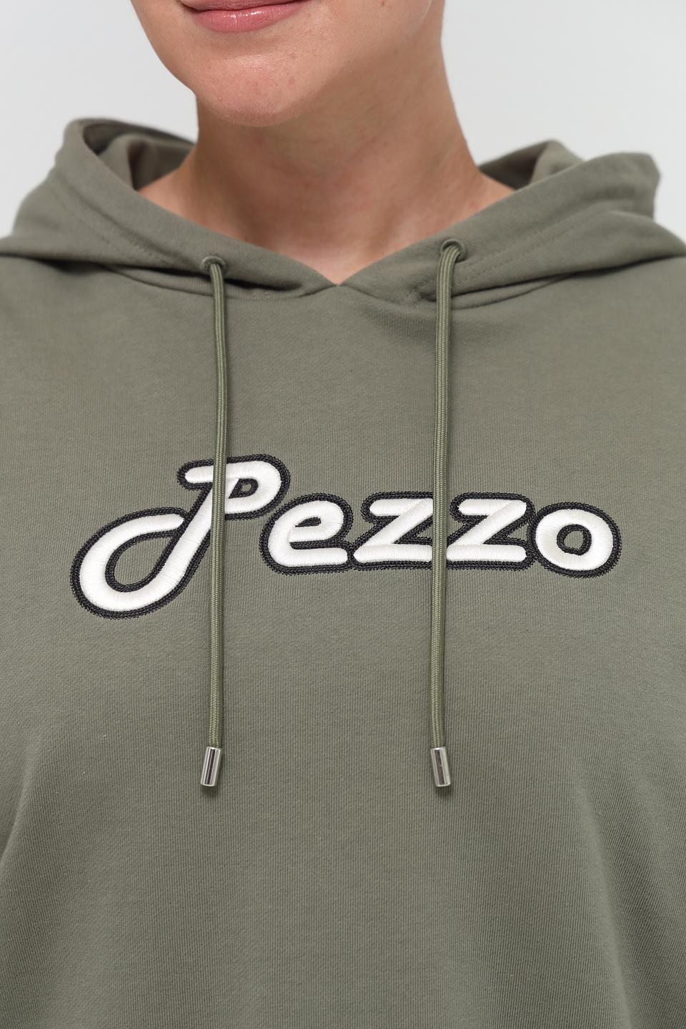 Толстовка Pezzo хаки с логотипом