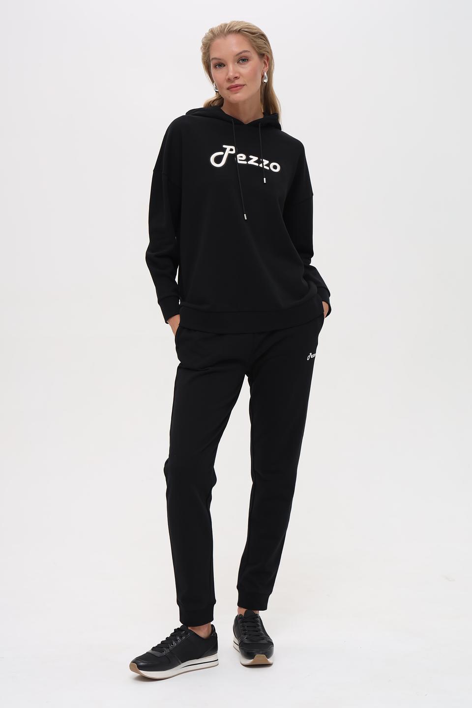 Толстовка Pezzo с логотипом чёрная