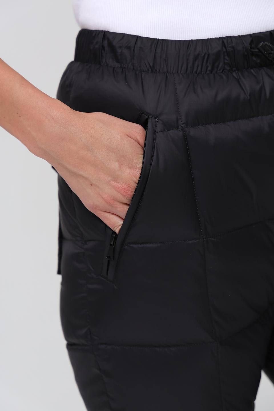 Брюки стеганые Pezzo черные