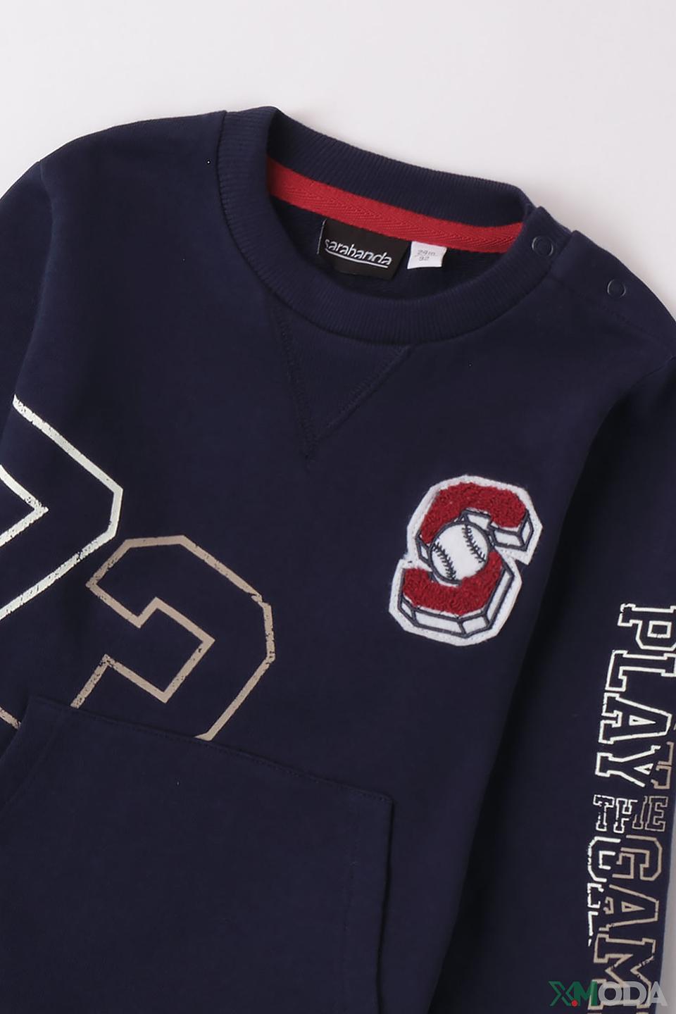 Джемпер Sarabanda темно-синий с принтом