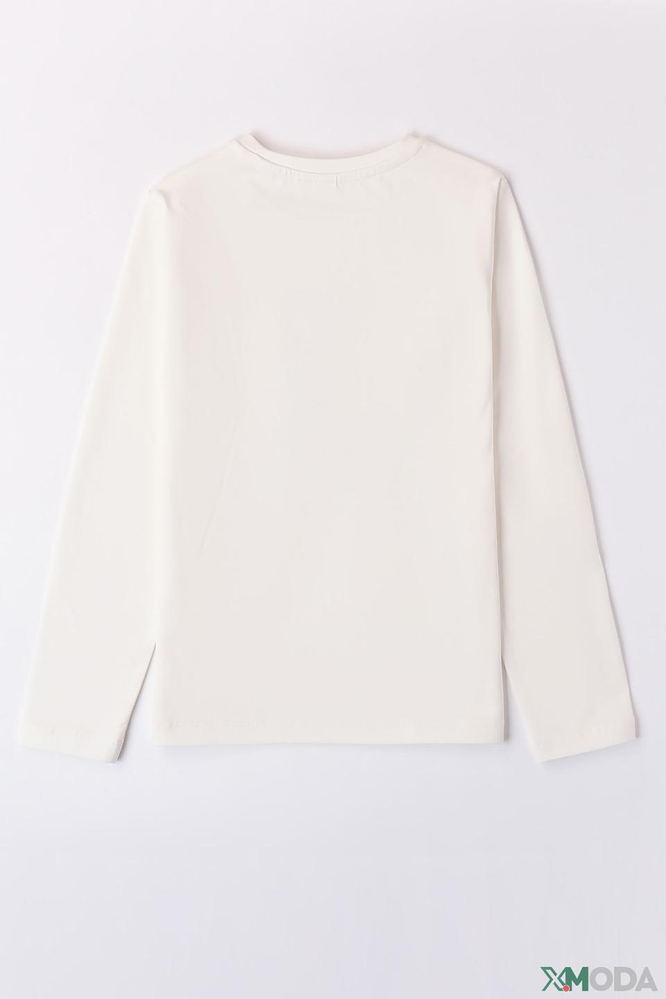 Джемпер Ido с медведем, молочный