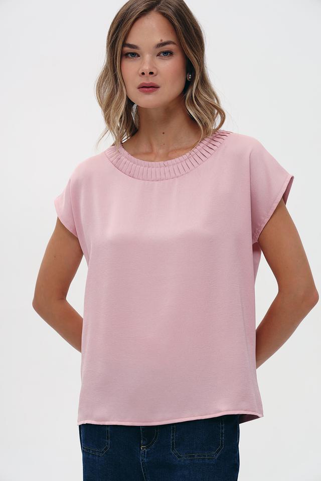 Блуза More and More с рюшами пудрово-розовый