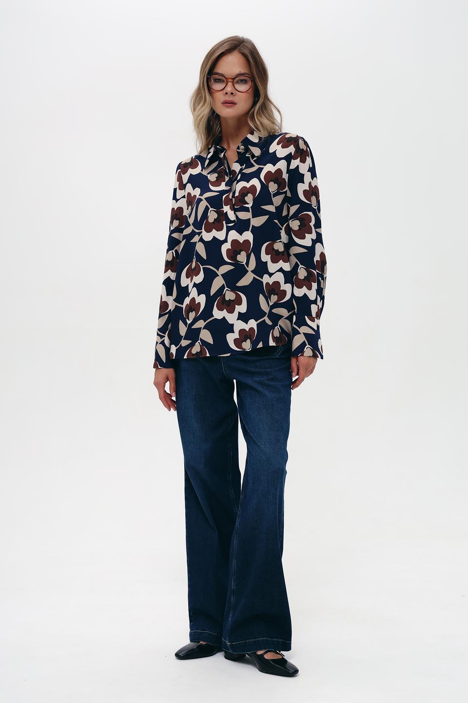 Блуза Seidensticker с цветочным принтом