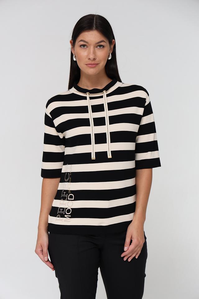 Пуловер Gerry Weber полоска чёрно-белая