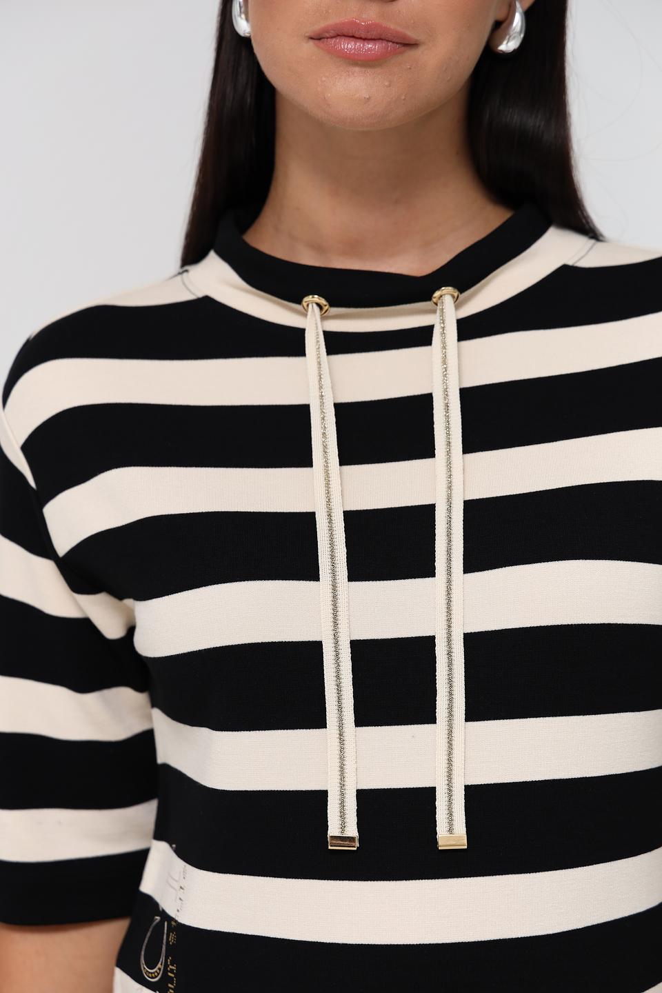 Пуловер Gerry Weber полоска чёрно-белая