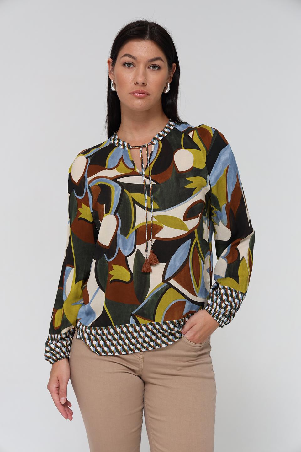 Блуза Lecomte с цветочным принтом