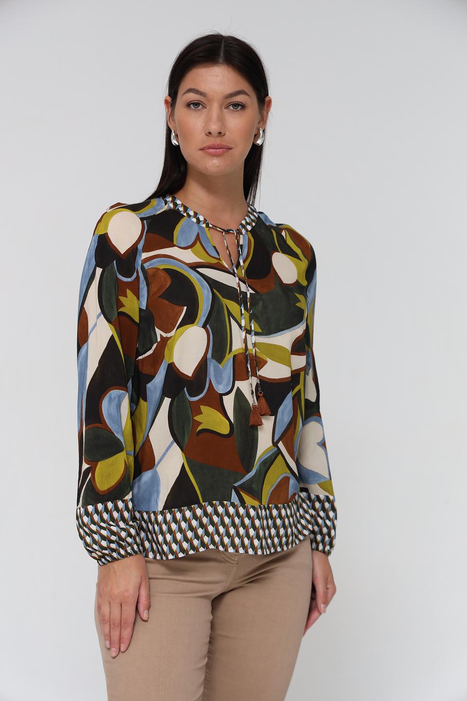 Блуза Lecomte с цветочным принтом