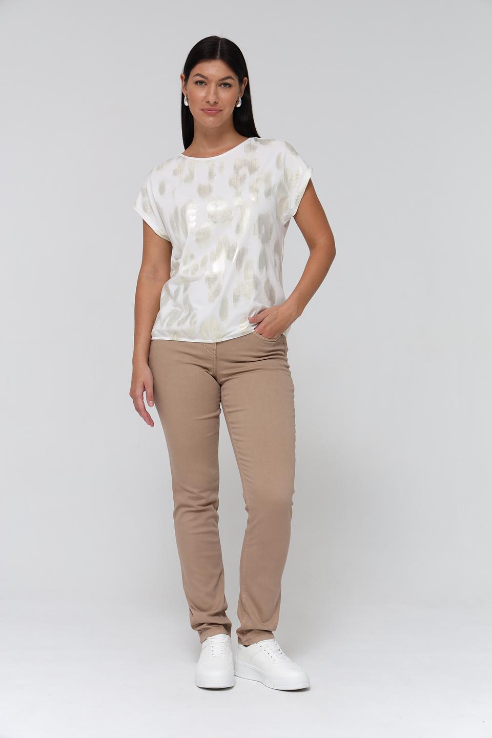 Джинсы Gerry Weber бежевые Slim Fit