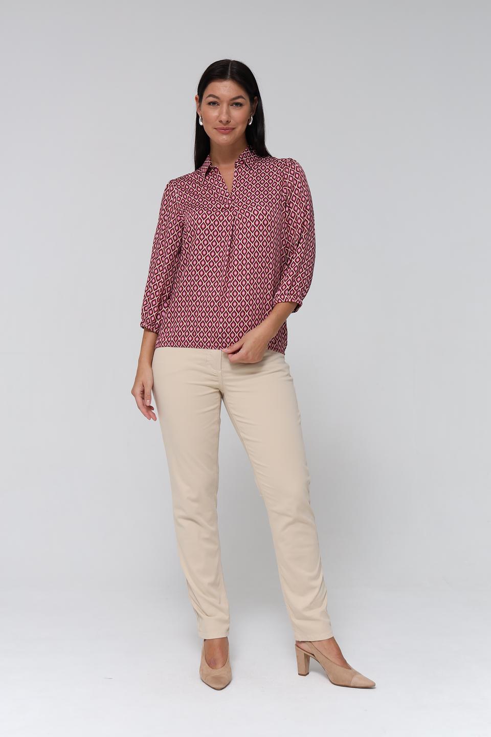 Блузка Bianca с геометрическим принтом